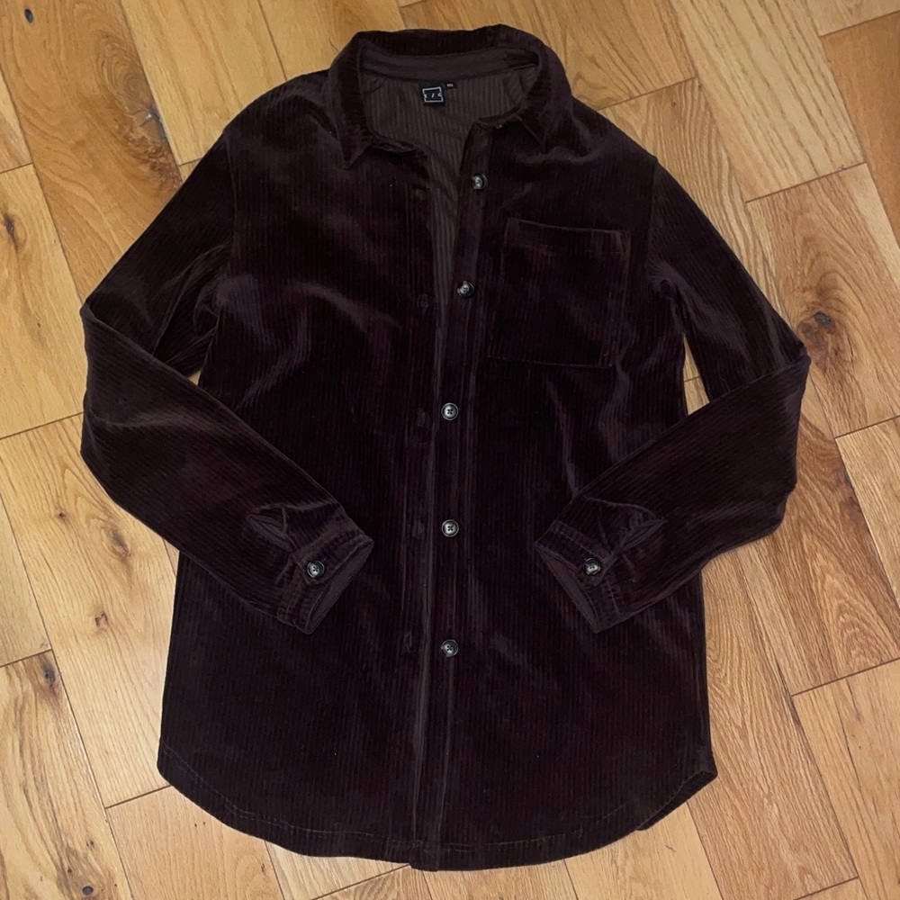 Z/C Brown Corduroy Button Up Vest